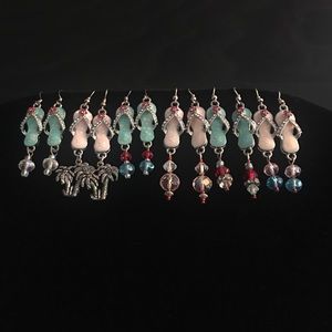6 Pairs of Flip Flop Earrings